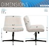 Vynxaria Techni Mobili Criss Cross Chair - Extra Wide Home or Office Chair - 3 of 4