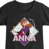 Girls' - Frozen 2 - Anna Fitted Short Sleeve Graphic T-Shirt - 2 of 4