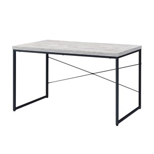 INFURNIC Desks Industrial Faux Concrete Top Writing Desk with Metal Sled Frame for Modern Workspace, Grey, 47"*22"*28" - 1 of 4