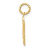 Black Bow Jewelry 14k Yellow Gold Small Hand Peace Sign Charm or Pendant, 8mm (5/16 in) - 2 of 4