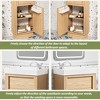 ORRD 15.75" Rustic Bathroom Vanity with Reversible Resin Sink and Push-to-Open Door - 4 of 4