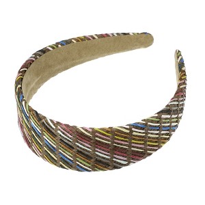 Unique Bargains Women's Classic Straw Headband 5.91"x1.57" 1 Pc - 1 of 4