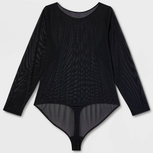 Women's Mesh Long Sleeve Bodysuit - Auden™ - 1 of 4