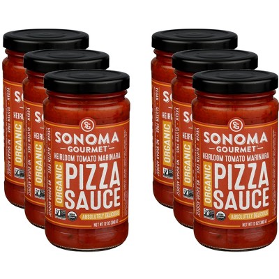 Sonoma Gourmet Sauce Pizza Tomato Marinara - Case of 6 - 12 oz