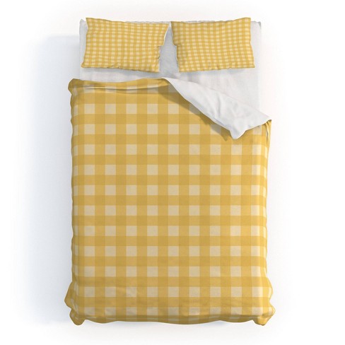 Deny Designs Full/Queen Color Poems Gingham Sunshine Duvet and Sham Set - image 1 of 4