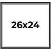 PosterPalooza | Photo Size Flat Silver Picture Frame - UV Acrylic, Foam Board Backing, Hanging Hardware - 2 of 4