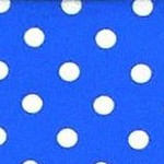 sedona blue w/ white polka dot