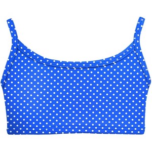 City Threads USA-Made Girls UPF 50+ Printed Bikini Swim Top - 1 of 4