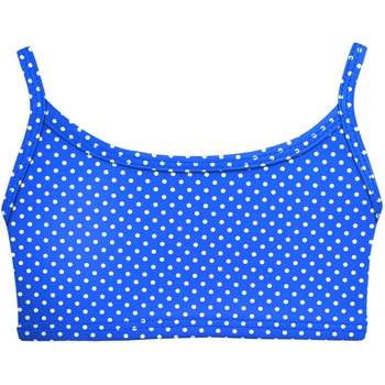 City Threads USA-Made Girls UPF 50+ Printed Bikini Swim Top
