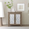 SEVOBAL Farmhouse Sideboard Buffet Cabinet with Storage Accent Storage Cabinet with 2 Doors Vintage Accent Cabinet with Carved Floral Panels Entryway - 2 of 4