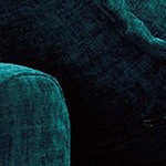 rich teal blue chenille