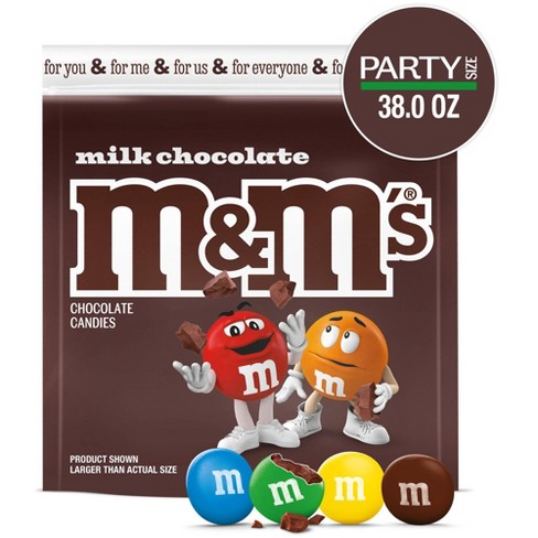 M&m's Party Size Milk Chocolate Candy - 38oz : Target