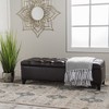 Lyngins Tufted Storage Ottoman Bench with Rubber Wood Legs, Upholstered Ottoman with Storage, Entryway Bench with Soft-Close Hinges, Foot Stool - 3 of 4