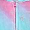 Sleep On It Girls Clouds & Rainbows Zip-Up Hooded Sleeper Pajama with Built Up 3D Character Hood - 3 of 4
