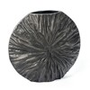 HomeRoots 10" Gray Abstract Aluminum Table Vase - 4 of 4