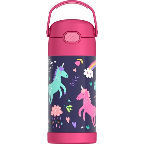  Thermos Funtainer 12 Ounce Stainless Steel Vacuum Insulated  Kids Water Bottle with Replacement Straws - Pokemon: Home & Kitchen