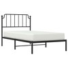 VidaXL Metal Bed Frame with Headboard Black 39.4 in.x78.7 in. - 4 of 4