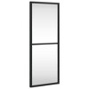vidaXL Wall Mirror - Black, Rectangle, Wall-Mounted, 7.9"x19.7", Powder-Coated Iron and Glass Ideal for Bedroom, Living Room, Hallway, Bathroom - 2 of 4