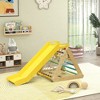 Whisen 5-in-1 Toddler Climbing Toys, Triangle Climber Set, Baby Gym Play Set with, Rope Ladder & Slide Board - Multicolored - 2 of 4