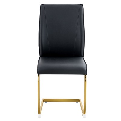 Ridstar 2 Piece Arch Dining Chairs, Armless Chair For Dining Room-Black