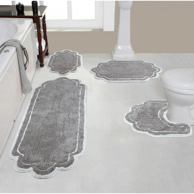Allure Collection Cotton Tufted Bath Rug Set Set of 4 - Home Weavers