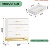 3-Drawer Dresser for Bedroom & Closet Slim Tall Chest w/ Soft-Close Glides, Anti-Tip Kit | 28.7" H Space Saving Storage Organizer - 2 of 4