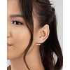 SHINE by Sterling Forever Parallel Bar Ear Jacket Earrings - 2 of 4