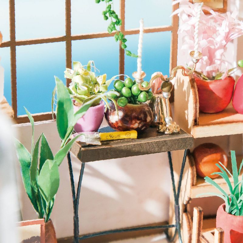 DIY Miniature House Kit Emily&#39;s Flower Shop - Hands Craft, 5 of 8