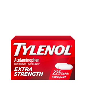 Tylenol Extra Strength Pain Reliever and Fever Reducer Caplets - Acetaminophen - 1 of 4