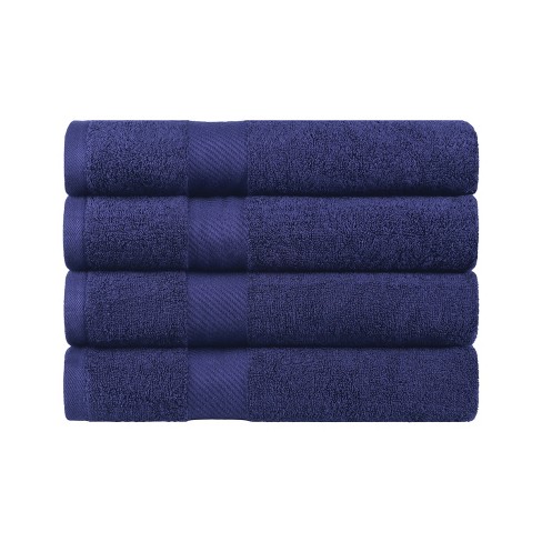 Blue Nile Mills 6 Piece Solid Decorative Cotton Towel Set - 2 Washcloth, 2  Hand Towel, 2 Bathroom Towel