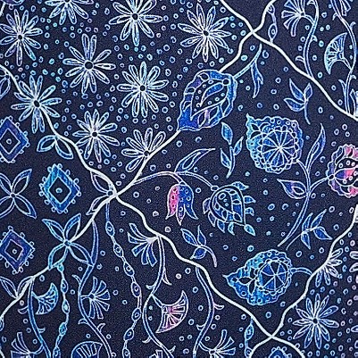 deep sea navy/multi floral mix