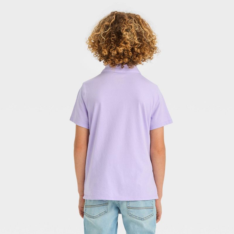 Boys' Short Sleeve Washed Polo Shirt - Cat & Jack™, 3 of 5