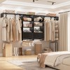 Aheaplus Laundry Room Closet System with Drawer and Hanging Rod, Wall-Mounted Closet Organizer with Adjustable Shelf - 4 of 4