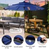 PAGED 15FT Rectangle Patio Umbrella Large Outdoor Market Umbrella with Crank, Self-locking Function, Durable Base and 12 Ribs for Garden - 3 of 4