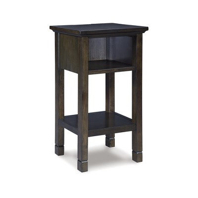 Signature Design by Ashley Contemporary Marnville Accent Table, Dark Brown