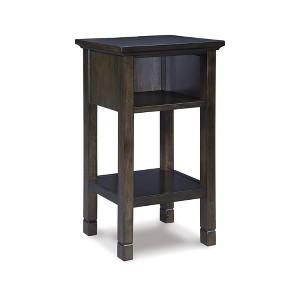 Signature Design by Ashley Contemporary Marnville Accent Table, Dark Brown - 1 of 4
