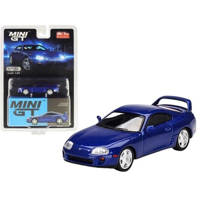 Toyota Supra (JZA80) Blue Pearl Metallic Limited Edition to 1200 Pcs Worldwide 1/64 Diecast Model Car by True Scale Miniatures