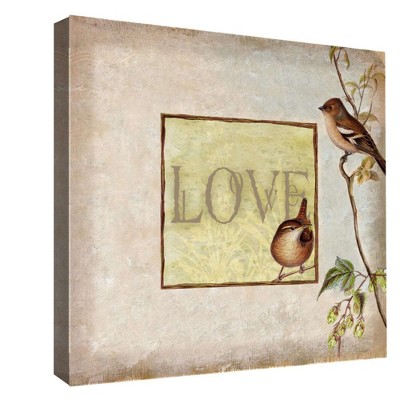 16" x 16" Birds Of Love Decorative Wall Art - PTM Images