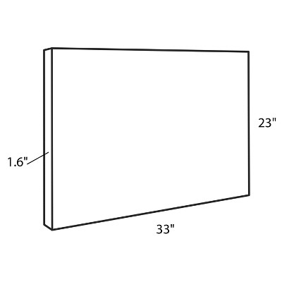 Colliding Shapes Black and White Abstract Canvas Art