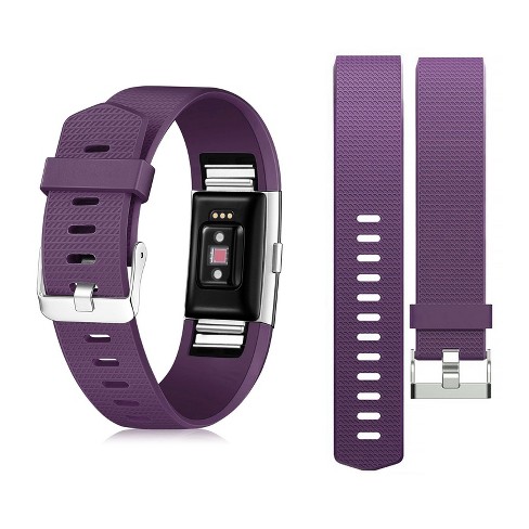 For Fitbit Charge 2 Band Wristband With Metal Buckle Clasp Purple By Zodaca Target