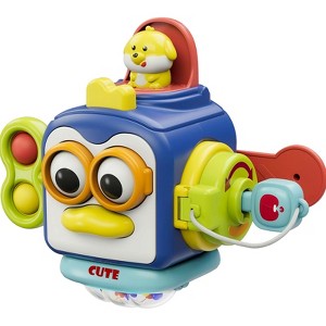 Etokfoks Montessori Busy Cube Sensory Toy for Toddlers 1 Year Old 1 Piece Fine Motor Skills Educational Activity Toy for Travel - 1 of 4