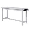 NicBex Round Dining Table Set for 3 Counter Height Dining Set with Drawer Built-in USB Ports Outlets and 3 Stools for Kitchen - 3 of 4