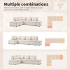 YOOCOZZ Sectional Pull-Out Sofa with Adjustable Charging Armrest with Storage, Movably Versatile Ottoman - 3 of 4