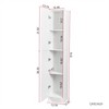 SKRAN Freestanding Cabinet with Inadjustable Shelves and Two Doors for Kitchen, Dining Room - Lightweight MDF Storage Furniture for Home - 3 of 4