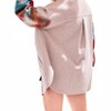 Women's Solid Oversized Shacket Jacket - LA MIEL - 2 of 3