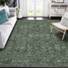 Washable 10*13 Area Rug – Vintage Oriental Green Rug, Non-Slip, Soft,Non-Shedding, Low Pile,Stain Resistant Carpet for Living Room,Bedroom, Dining - 3 of 4