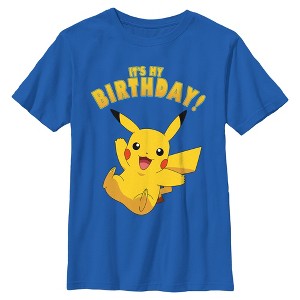 Boy's Pokemon Pikachu It's My Birthday T-Shirt - 1 of 4