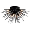 CWI Lighting Savannah 6 Light Flush Mount With Black Finish - 2 of 4