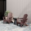 WestinTrends Malibu HDPE Outdoor Folding Poly Adirondack Chair (Set of 2) - 2 of 4