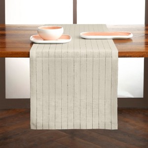 Solino Home Striped Linen Table Runner | Pinstripe - 1 of 4